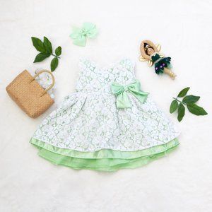 Light Green Infant Lace Dress